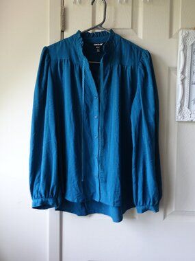 DKNY Teal Blouse
